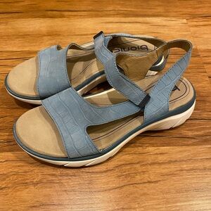 Bionica Ladies woman’s sandals leather blue comfortable